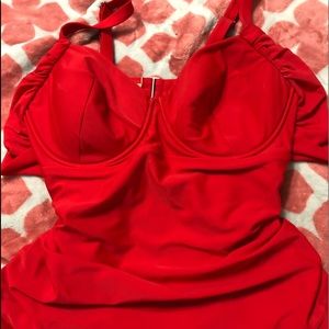 Red old navy tankini top